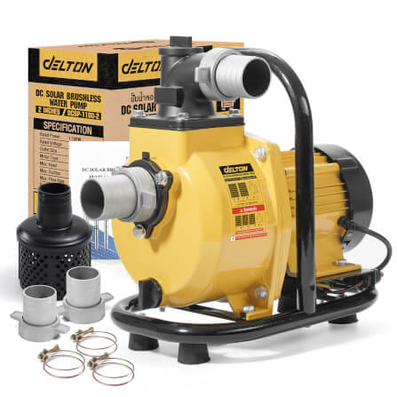ปั๊มหอยโข่งโซลาร์เซลล์ (เฉพาะตัวเครื่อง) DELTON รุ่น DCSP-1100-2 ขนาด 2 นิ้ว 1,100 วัตต์_7